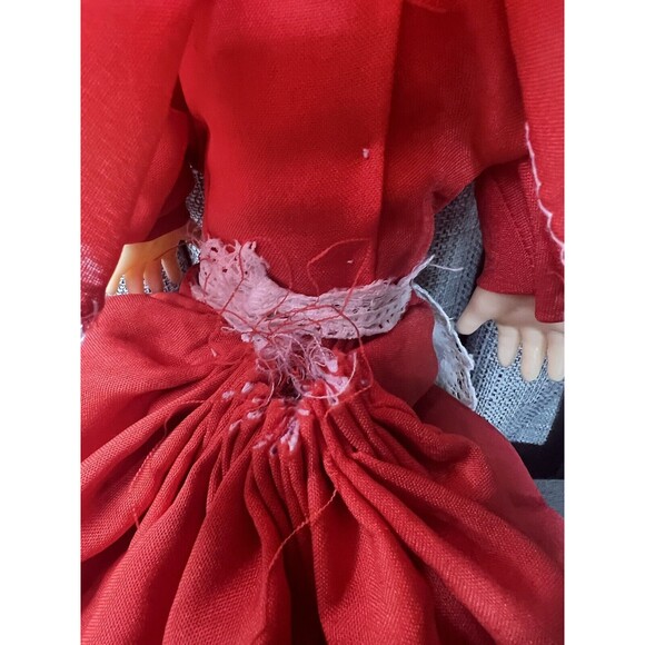 VTG 3 Dolls In 1 Little Red Riding Hood Grandma Wolf Handmade Doll 21 Inch - Picture 6 of 15